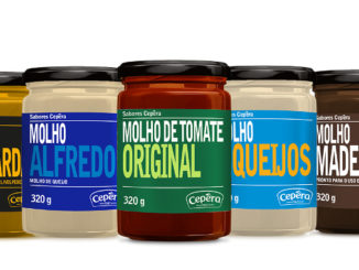 Cepêra lança molhos em embalagem de vidro